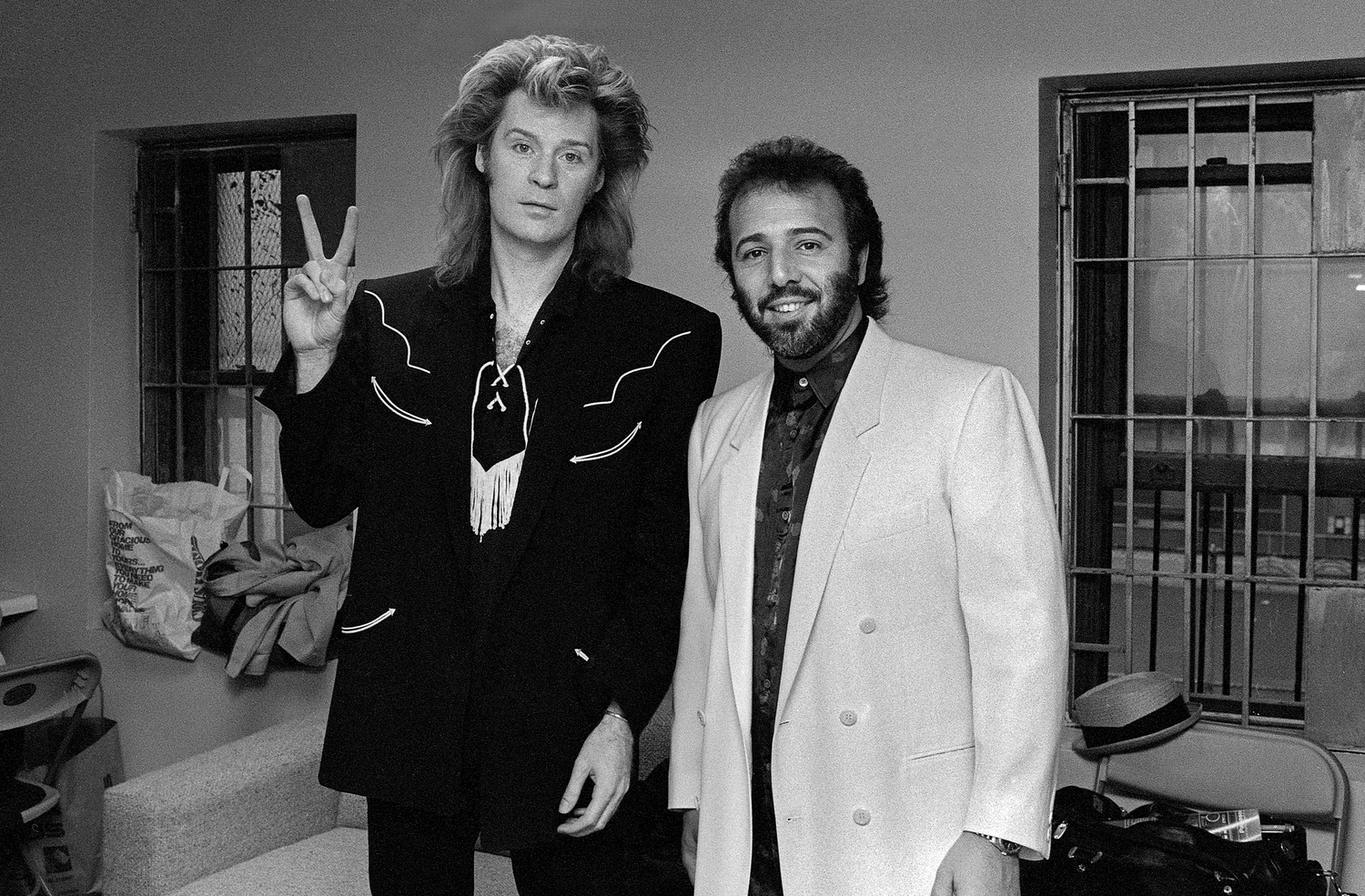 Daryl Hall with Tommy Mottola,1985
