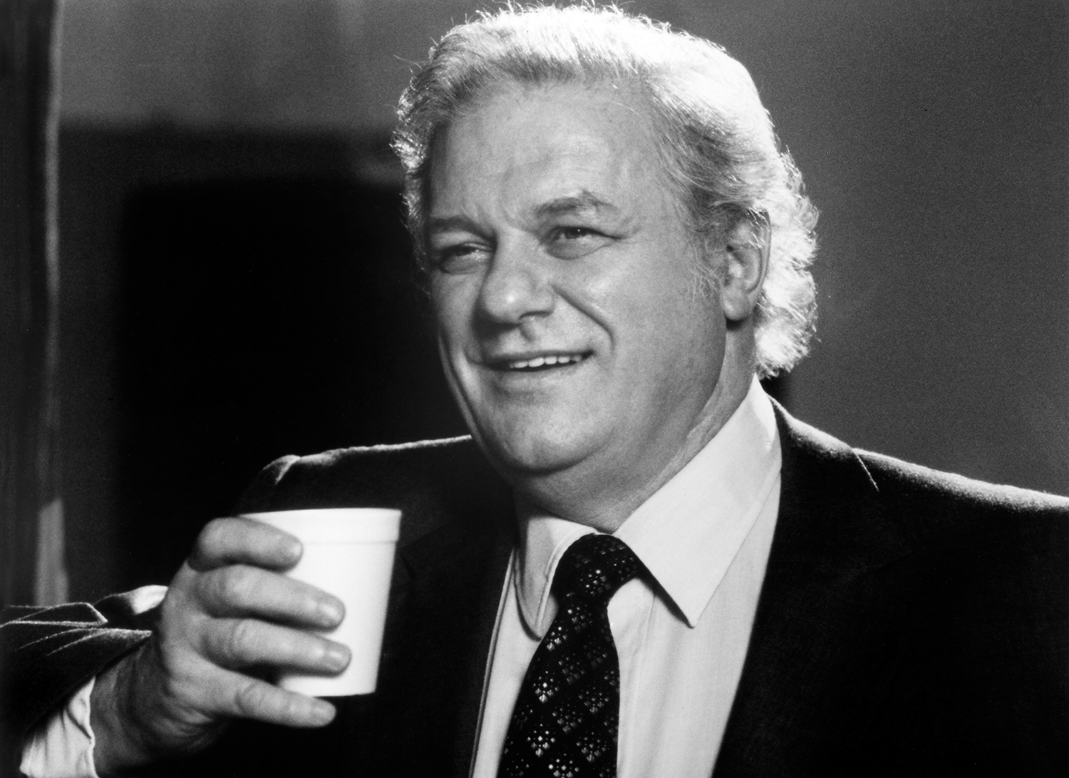 Charles Durning on the set of Tootsie
